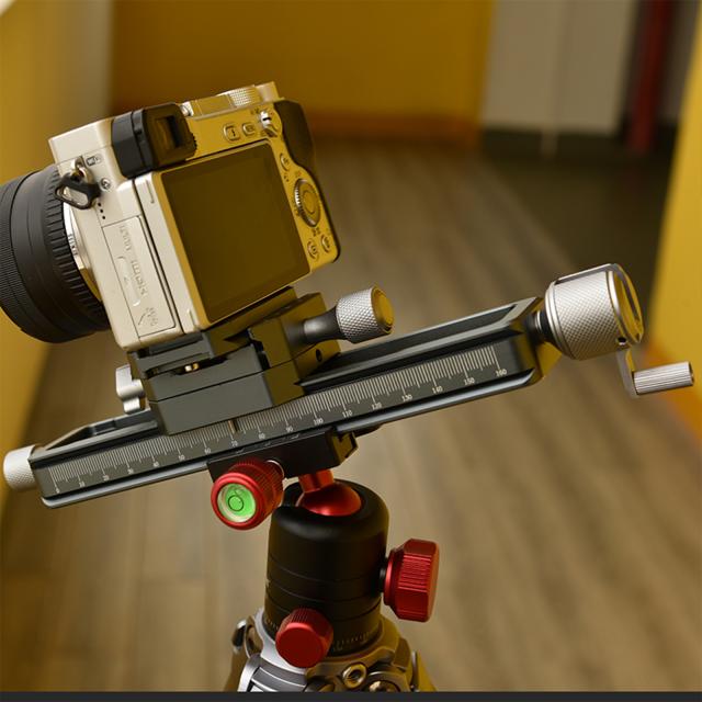 Vm-18 マクロ フォーカシング レール スクリュー ノブ クランプ付き アルミ合金 レンズ フォーカス チューニング ベース アルカ タイプに対応