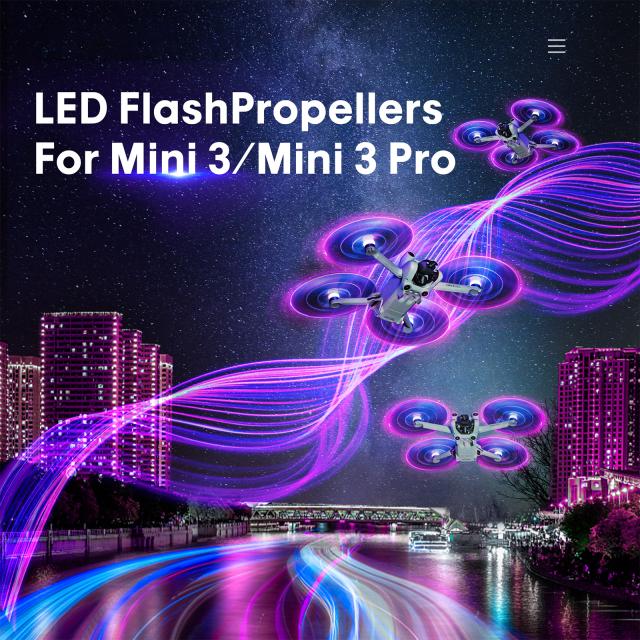 LED フラッシュ ライト プロペラ Dji Mini 3 / Mini 3 Pro と互換性あり 光るリング イルミネーション パドル ブレード 4,109円