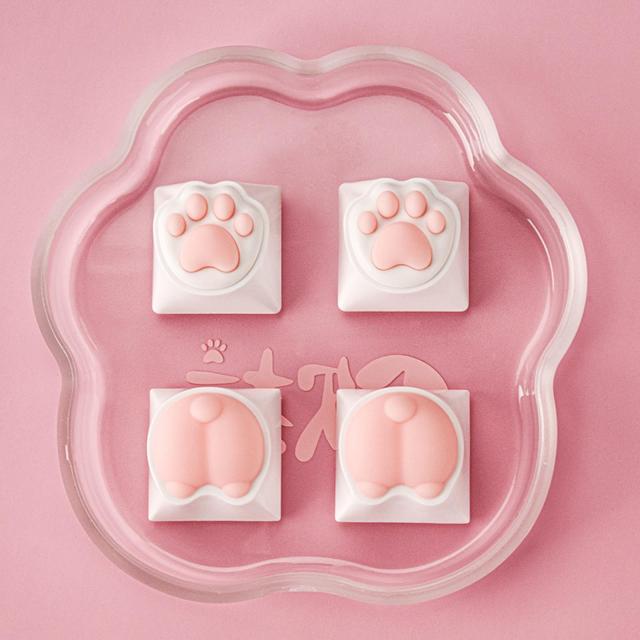 4 個のシリコーンキーキャップかわいい猫の爪バット形状キーキャップメカニカルゲーミングキーボードスタイリングアクセサリーの通販はau PAY マーケット - キューディショップ 通販サイト