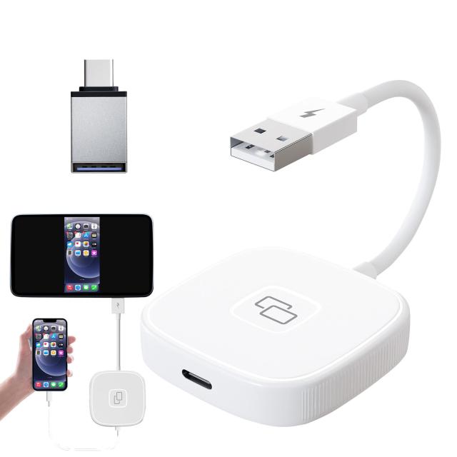 正方形 USB ドングル アダプター ナビゲーション メディア プレーヤー ミラーリンク Iphone Carplay スマート Aibox 用の通販は 6,591円