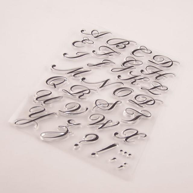 Diyスクラップブッキングフォトアルバム装飾クラフト用の透明文字シリコンスタンプの通販はau Pay マーケット キキ屋
