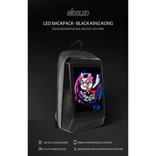 LEDバックパックディスプレイ画面広告マーケティングツール