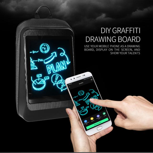 LEDバックパックディスプレイ画面広告マーケティングツール