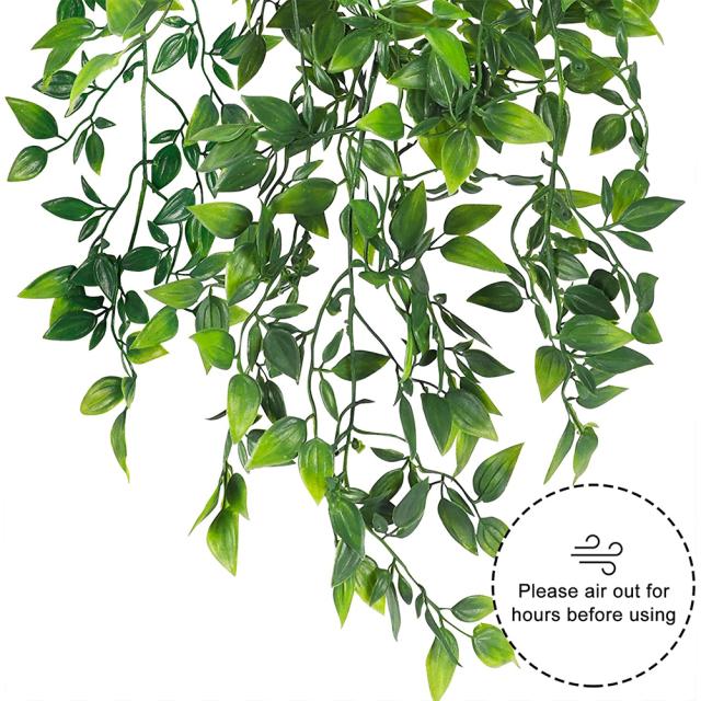 人工観葉植物 インテリア フェイクグリーン 造花 デイジー 木 葉っぱ つる Sk 獅子丸堂 通販 壁屋内屋外装飾のための3pcs人工吊り下げ植物 Ciudaddelmaizslp Gob Mx