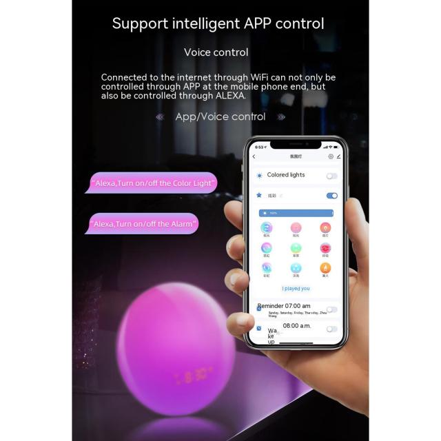 内外電機 Naigai CMEZ115012WK 直送 代引不可・他メーカー同梱不可 盤用キャビネット 露出形 MW1150-12K スマート日の出日没目覚まし時計 9 モード RGB カラフルな夜の光の雰囲気