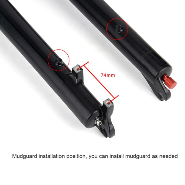 34mm マウンテン バイク フォーク アルミ合金ダンピング エア