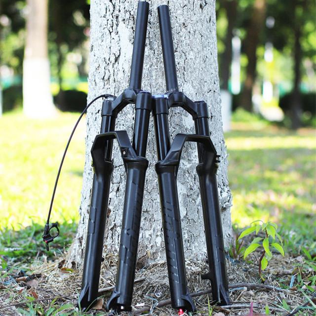 34mm マウンテン バイク フォーク アルミ合金ダンピング エア