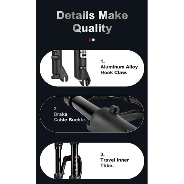 20/26 インチ マウンテン スノー バイク フロント フォーク アルミ合金