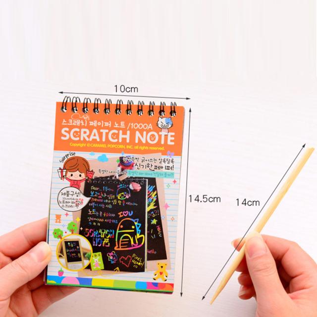 10枚の落書きのスクラッチノート黒いボール紙のノートブッククリエイティブdiyのスクラップリングの紙のノートカラーランダムプレゼントの通販はau Pay マーケット キキ屋