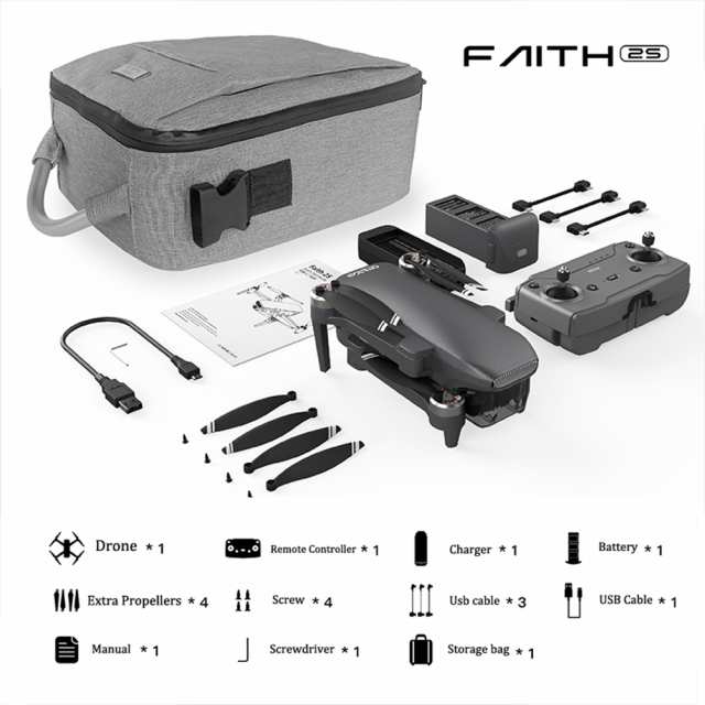 値下げ【展示品】 C-FLY Faith2 ドローン 機能充実 カメラ付