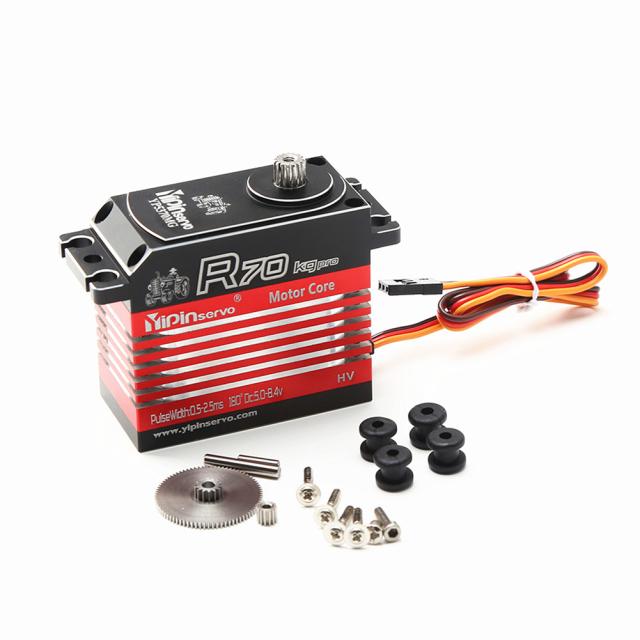 R70 70kgスーパートルクデジタルサーボ、1：5 Traxxas Arrma KratonBajaRcカーパーツ/ロボット/ボート/ヘリコプター用メタルアーム付き