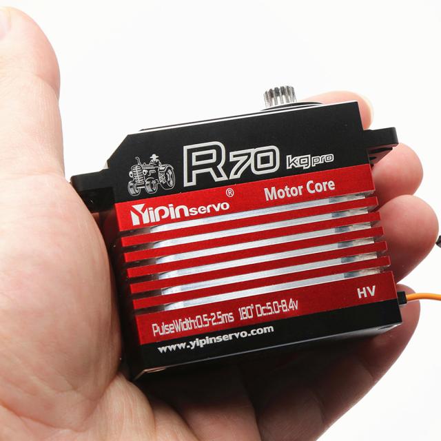 R70 70kgスーパートルクデジタルサーボ、1：5 Traxxas Arrma KratonBajaRcカーパーツ/ロボット/ボート/ヘリコプター用メタルアーム付き