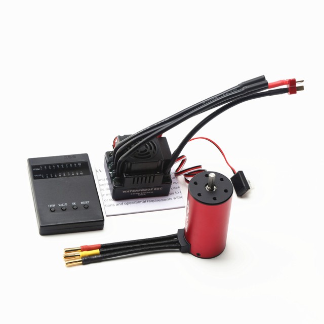 防水 S-120A 120A 2-4S ESC S3670 3670 2150KV/2650KV/2850KV ブラシレス モーター プログラミング カード Hsp Hpi Traxxas 1/8 Rc カー の通販は