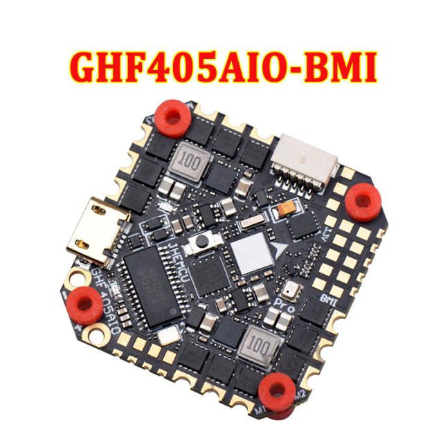 JHEMCU GHF405AIO-BMI F405 フライト コントローラ W/5v 10v Bec 内蔵 40a Blheli_s 2-6s 4in1esc 25.5 x 25.5mm Fpv ドローン用
