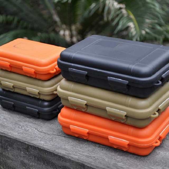 屋外耐衝撃防水ボックスサバイバル密閉ケースホルダー収納用小型 