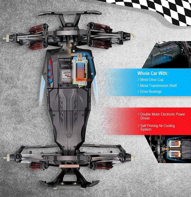 4WDリモートコントロールビークル1:10大型フット46km高速ドリフトカー玩具 4WDリモートコントロールビークル1:10大型フット46km高速ドリフトカー玩具