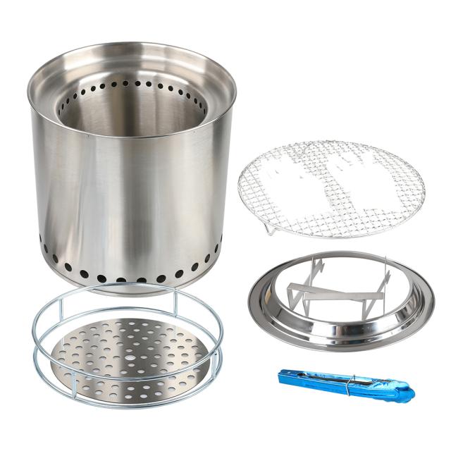 キャンプ薪ストーブポータブルピクニックバーベキューバーナー観光折りたたみクッカー薪屋外サバイバルハイキングブッシュクラフト機器