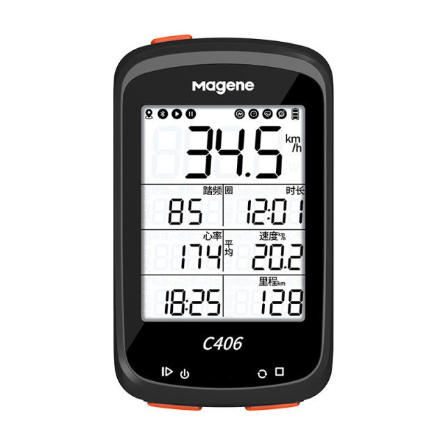 GPS サイクルコンピューター 自転車スピードメーター C406防水自転車Gpsスピードメーターバイクコンピューター英語版