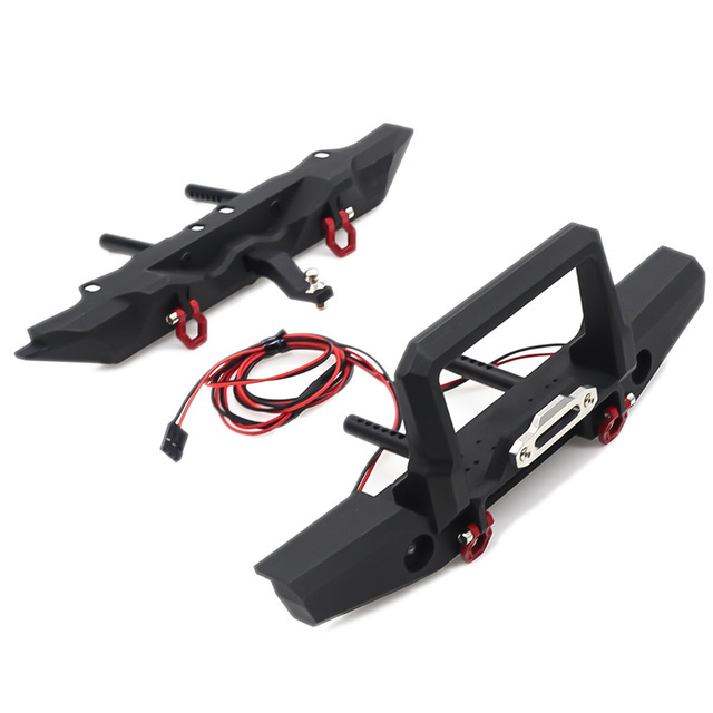 1：10RcクローラーTraxxasTrx-4アップグレードパーツ用リアバンパー付きRcカーTrx4クラシックメタルフロントバンパー