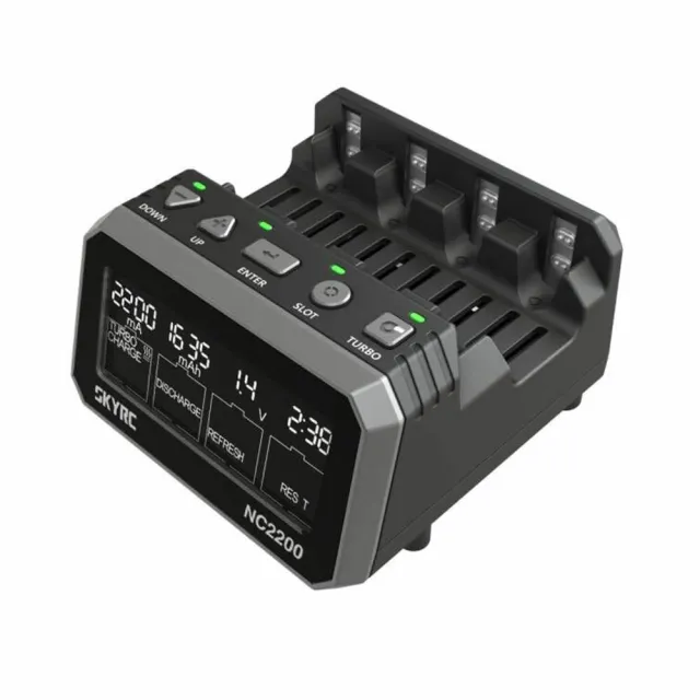 ProfessionalSkyrcNc2200安全で信頼性の高いアナライザーDc12v2a Aa Aaa Ni MH /NiCr多機能充電器設置が簡単メンテナンス