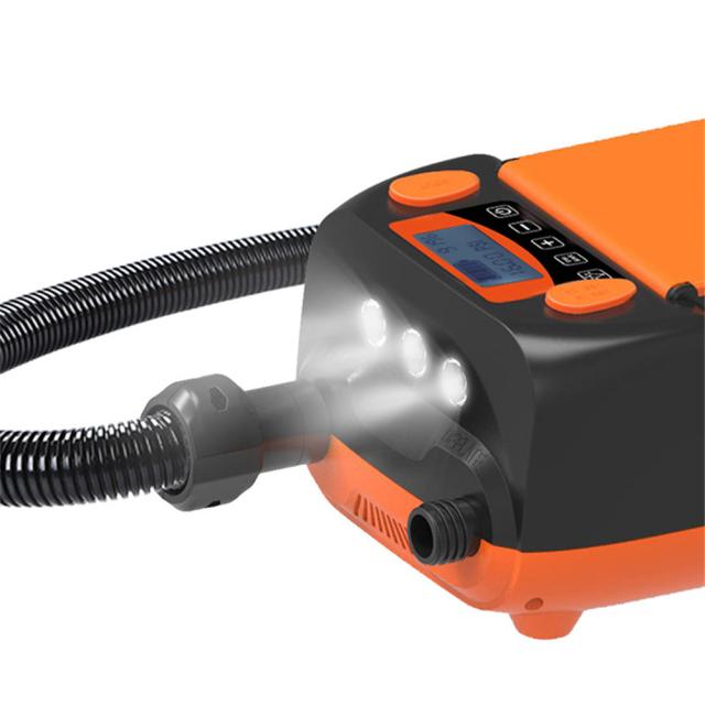 カヤック用インフレータポンプ12v高圧セグメント化インフレーション滑り止めハンドストラップインフレータポンプ_3