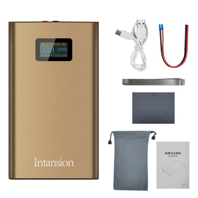 ポータブルスポット溶接機 Oled 画面表示調整可能なバッテリースポット溶接工作機械 0 ? 0.3 ミリメートルニッケルシート