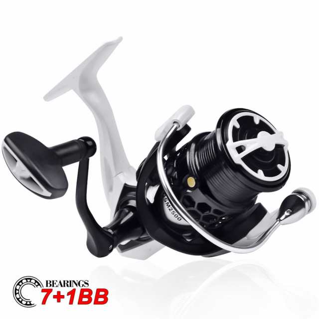 ダブルラインカップルアーフィッシングリール 5.5:1 ギア比 7kg 最大ドラグ 7+1bb ベアリング ロングキャスティングフィッシングタックルの通販は