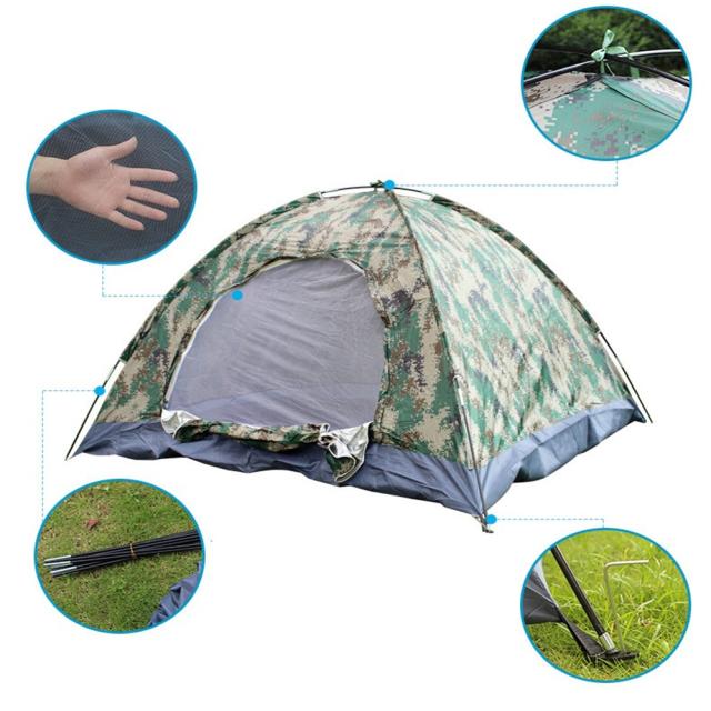屋外キャンプ用キャンプテント用カモフラージュテント単層デジタル