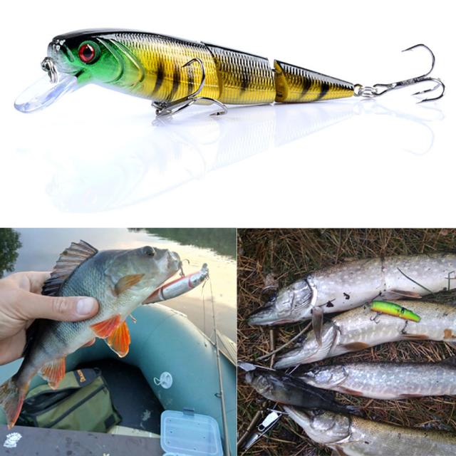 5 個 11.5 センチメートル/15 グラム 3 ジョイントセクション人工釣り