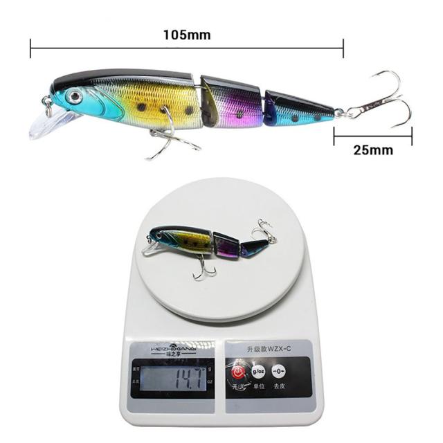 ミノー ルアー 15個セット 5 個 11.5 センチメートル/15 グラム 3 ジョイントセクション人工釣り