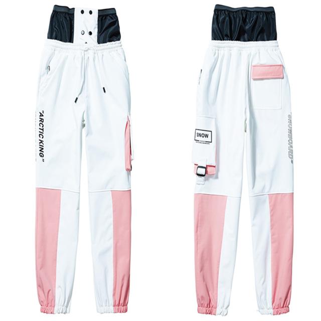 男性女性防風防雪スキーパンツ冬のハイキングパンツ調節可能な弾性ウエストバンドスキースポーツ屋外パンツスキーウェア 男性女性防風防雪スキーパンツ冬のハイキングパンツ調節可能な弾性