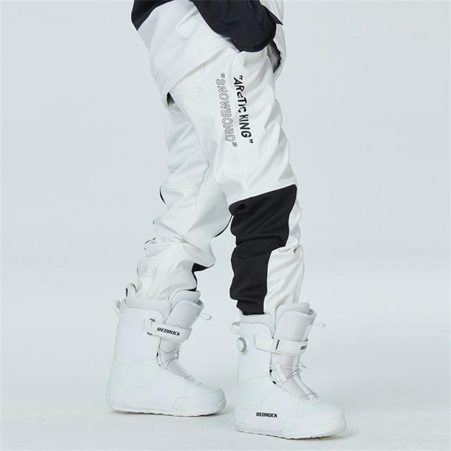 男性女性防風防雪スキーパンツ冬のハイキングパンツ調節可能な弾性