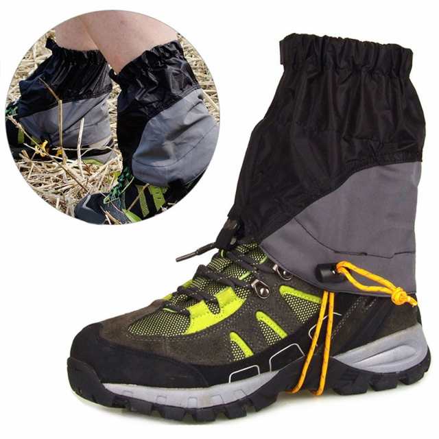 1ペア屋外登山レッグゲートル砂防防水防水レッグガード靴ブーツカバー