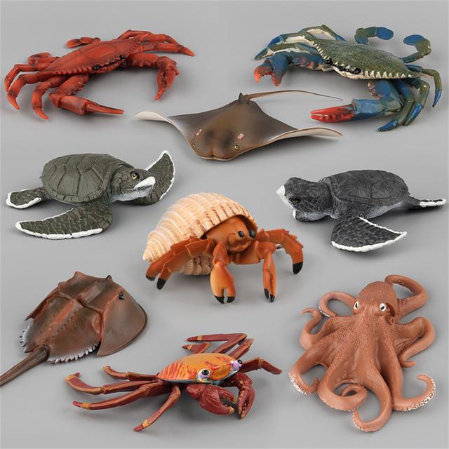 シミュレーション海洋海洋生物動物モデルの装飾品タコ亀隠者
