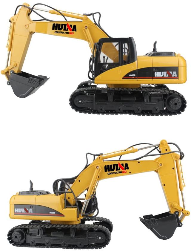 HUINA ショベルカー ラジコン おもちゃ 15 チャンネル 2.4G 1/14 充電