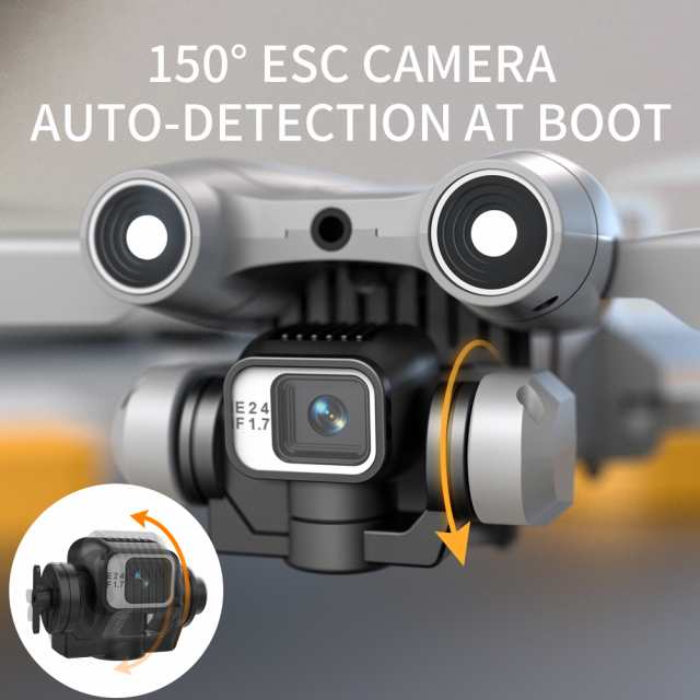 Kf610 Rc ドローン 4k Hd 1080p Esc カメラ オプティカル フロー ローカリゼーション 2.4g Wifi 障害物回避 140g クアッドコプター おもちゃ 6,569円