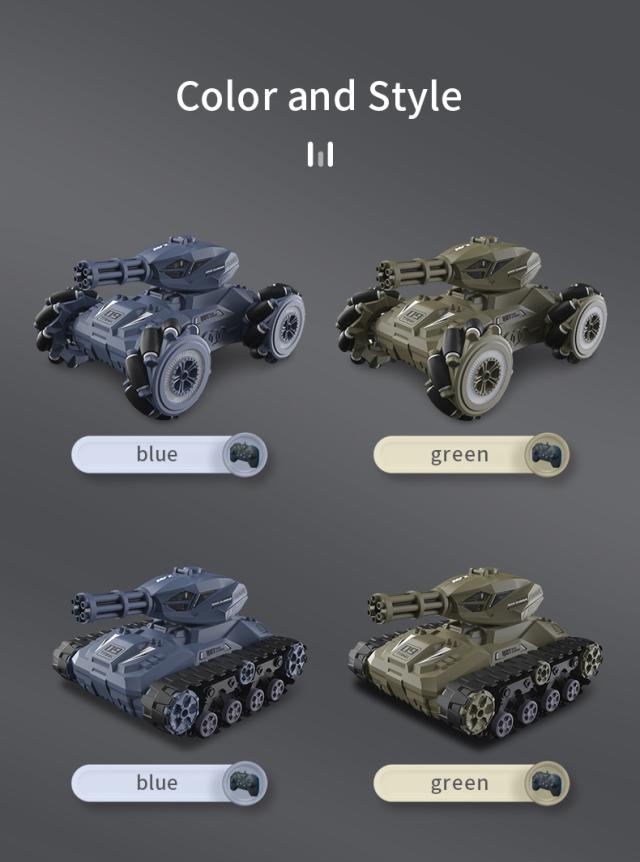 Q126 リモートコントロールカースプレータンクライトプログラミングドリフトカー子供のおもちゃクリスマス誕生日プレゼント