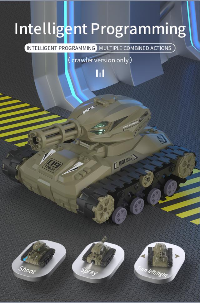 Q126 リモートコントロールカースプレータンクライトプログラミングドリフトカー子供のおもちゃクリスマス誕生日プレゼント