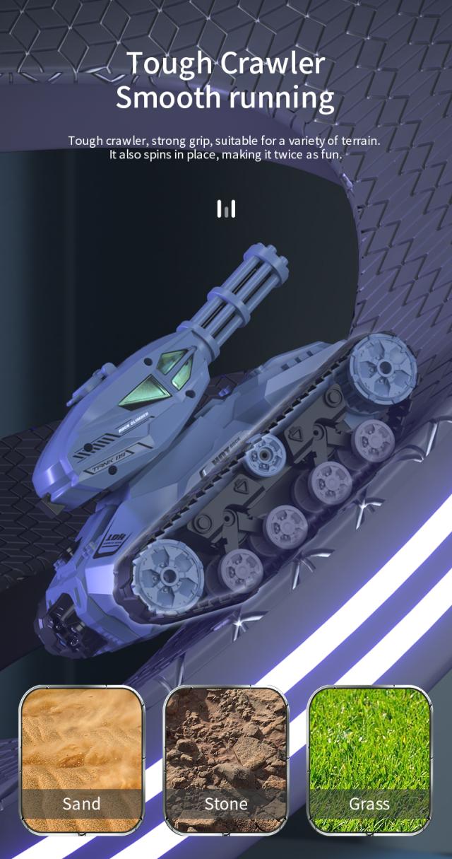 Q126 リモートコントロールカースプレータンクライトプログラミングドリフトカー子供のおもちゃクリスマス誕生日プレゼント