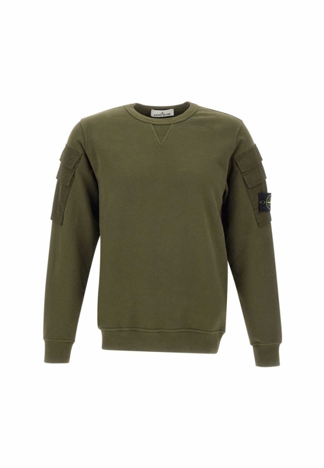 STONE ISLAND ストーン アイランド グリーン GREEN トレーナー メンズ 秋冬2023 791560577 V0058  【関税・送料無料】【ラッピング無料】 ｜au PAY マーケット