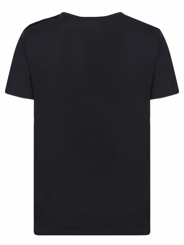 BALMAIN バルマン ブラック Black Tシャツ レディース 秋冬2023 AF1EF0