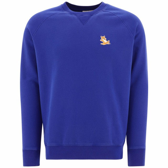 MAISON KITSUNE メゾン キツネ ブルー Blue ”Chillax Fox” sweatshirt トレーナー メンズ 春夏2024  GU00342KM0002DEEP BLUE 【関税・送｜au PAY マーケット