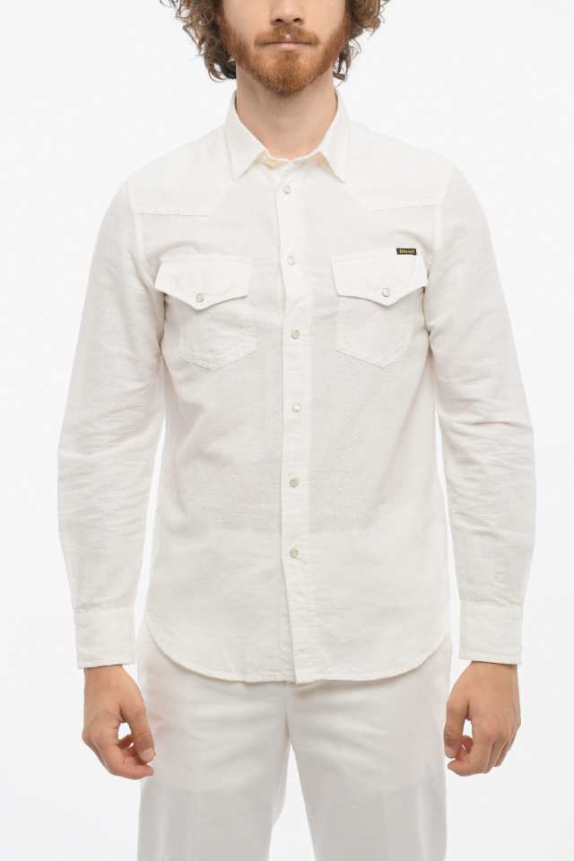 DIESEL ディーゼル シャツ A06920 0QEAI 129 メンズ LIGHT SHIRT WITH