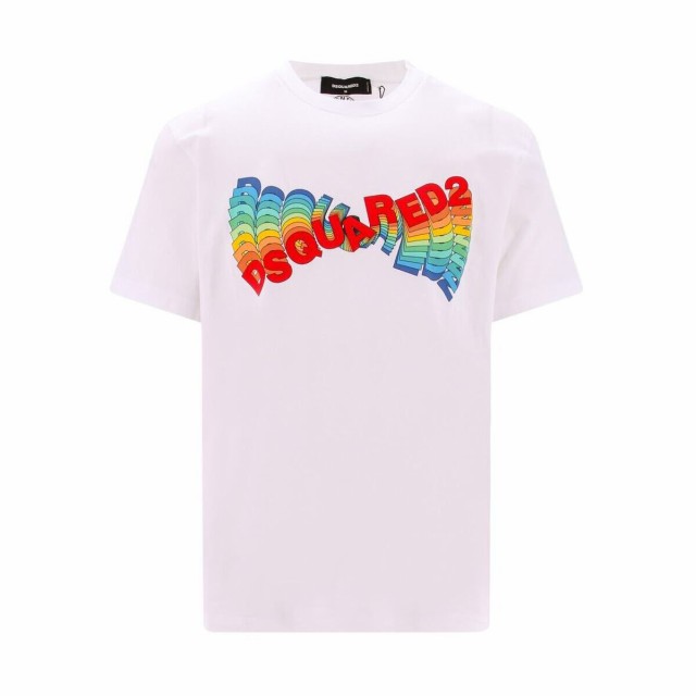 DSQUARED2 ディースクエアード ホワイト White Tシャツ メンズ 秋冬