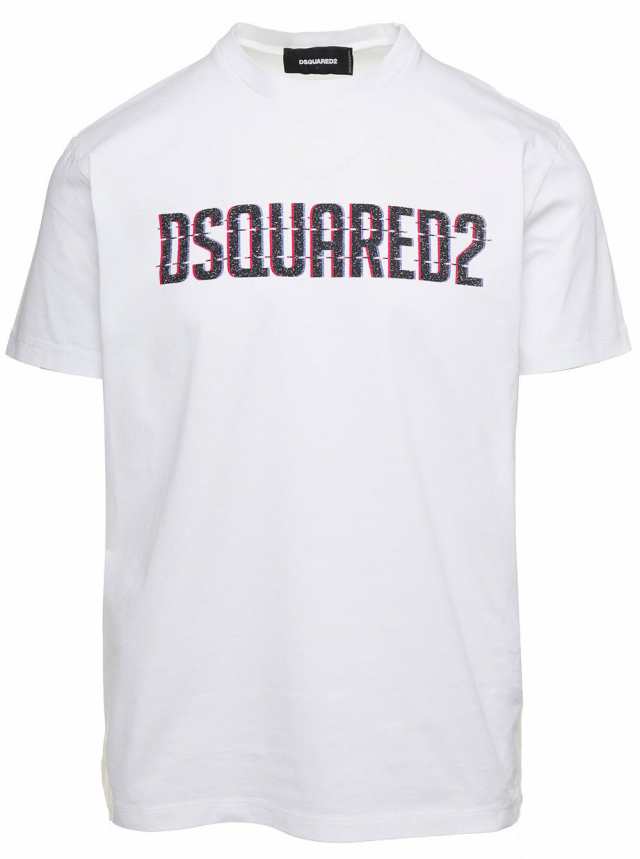 DSQUARED2 ディースクエアード ホワイト White Tシャツ メンズ 秋冬