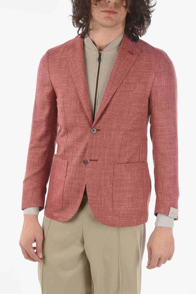 CORNELIANI コルネリアーニ Red ジャケット 87X560 1116229 041 メンズ 2-BUTTONS SPORTSWEAR  BLAZER WITH REMOVABLE CHEST PIECE 【関税｜au PAY マーケット