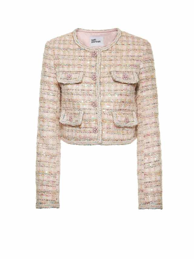 SELF PORTRAIT セルフ ポートレート Pink ジャケット レディース 秋冬2023 PF23099JP PINK  【関税・送料無料】【ラッピング無料】 ia｜au PAY マーケット