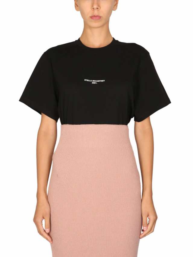 STELLA MCCARTNEY ステラ マッカートニー ブラック Nero Tシャツ レディース 春夏2023 511240 SMW211000  【関税・送料無料】【ラッピング｜au PAY マーケット