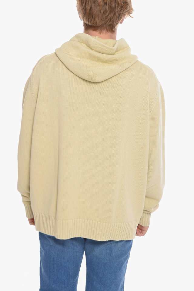 ALYX アリクス ニットウェア AAMKN0127YA02 0 BEG0011 メンズ COTTON HOODED SWEATER WITH  CREPED LOGO 【関税・送料無料】【ラッピング｜au PAY マーケット