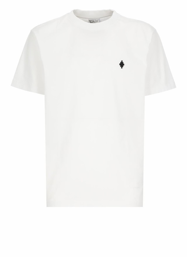 MARCELO BURLON マルセロ バーロン ホワイト White Tシャツ メンズ 秋冬2023 CMAA018C99JER002 0110  【関税・送料無料】【ラッピング無料｜au PAY マーケット